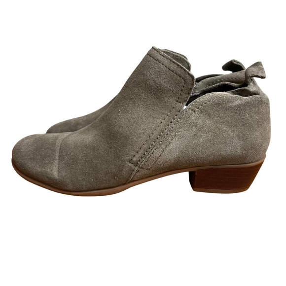 Diba True Shoes - Diba Short Ankle Boots Booties Size 10W 10 Wide Leather Suede Taupe Gray NEW